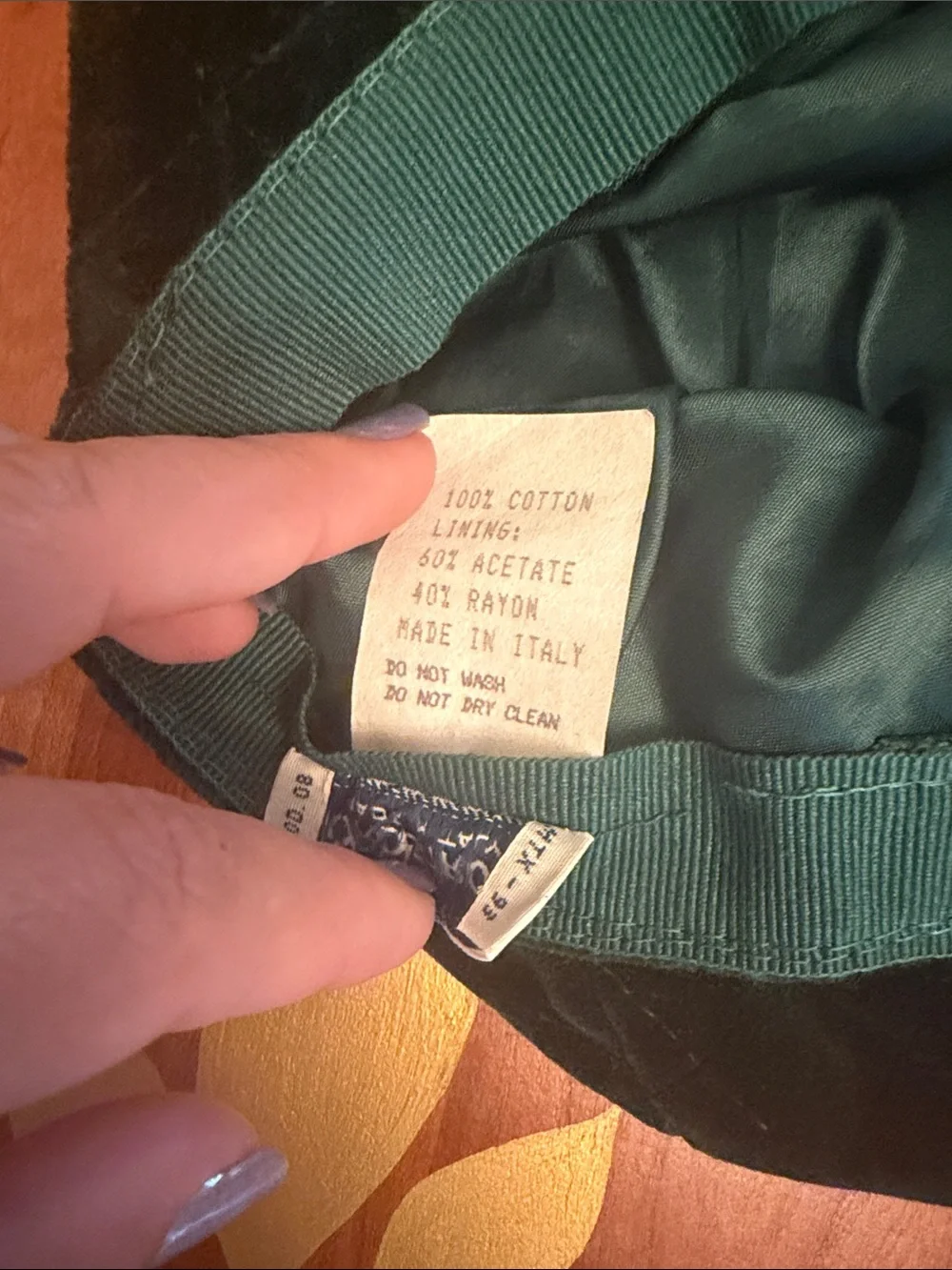 Nordstrom Quilted Velvet Cap in Forest Green